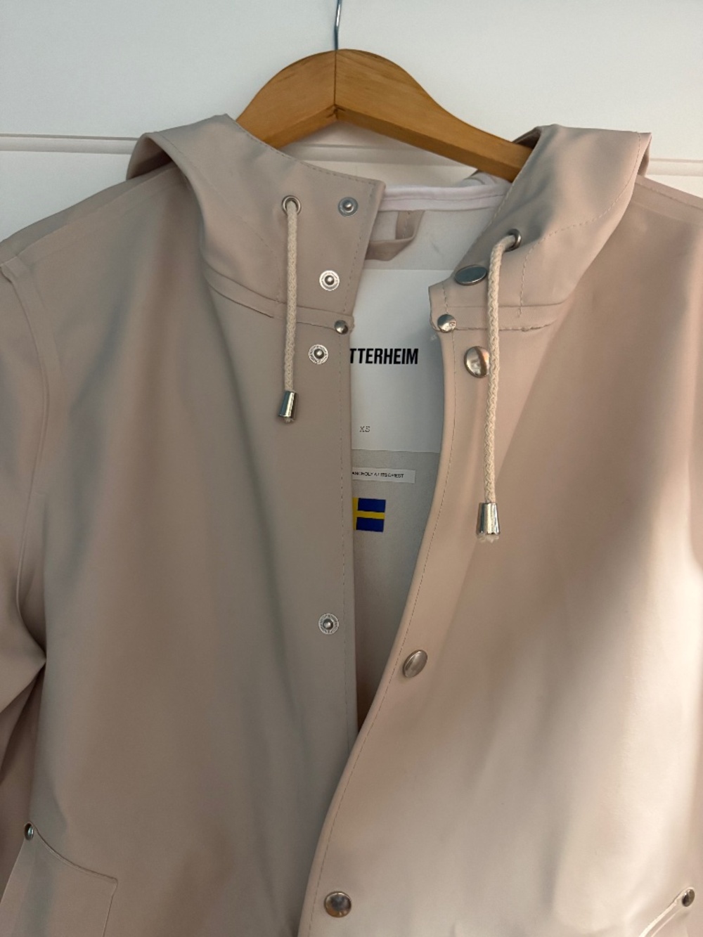 Stutterheim - Lightweight Raincoat (Light Sand) XS